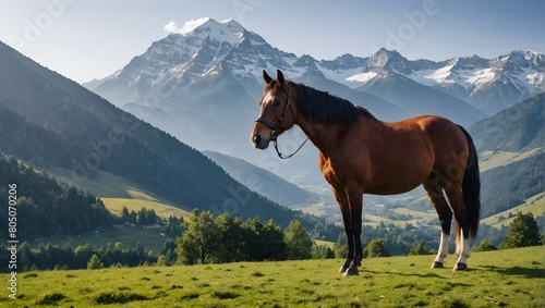 horse on the mountain