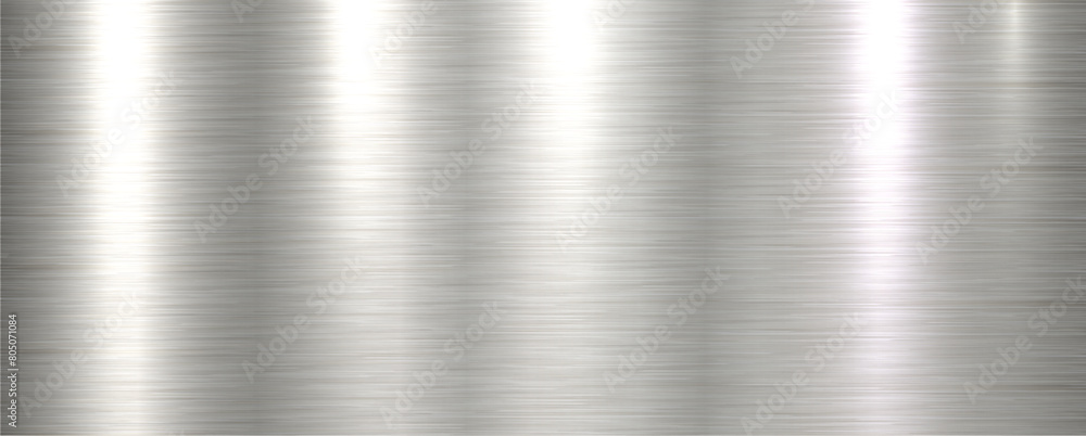 Silver brushed metal texture background, shiny lustrous metallic 3d ...