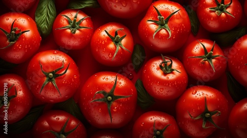 A background created from fresh tomatoes