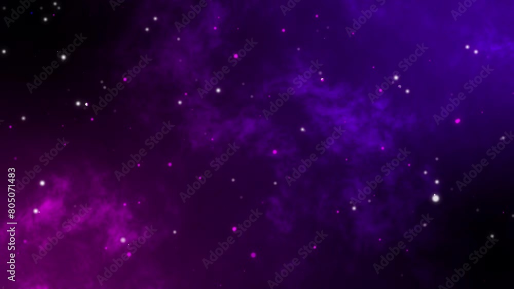 Purple background with moving stars Purple background with moving stars