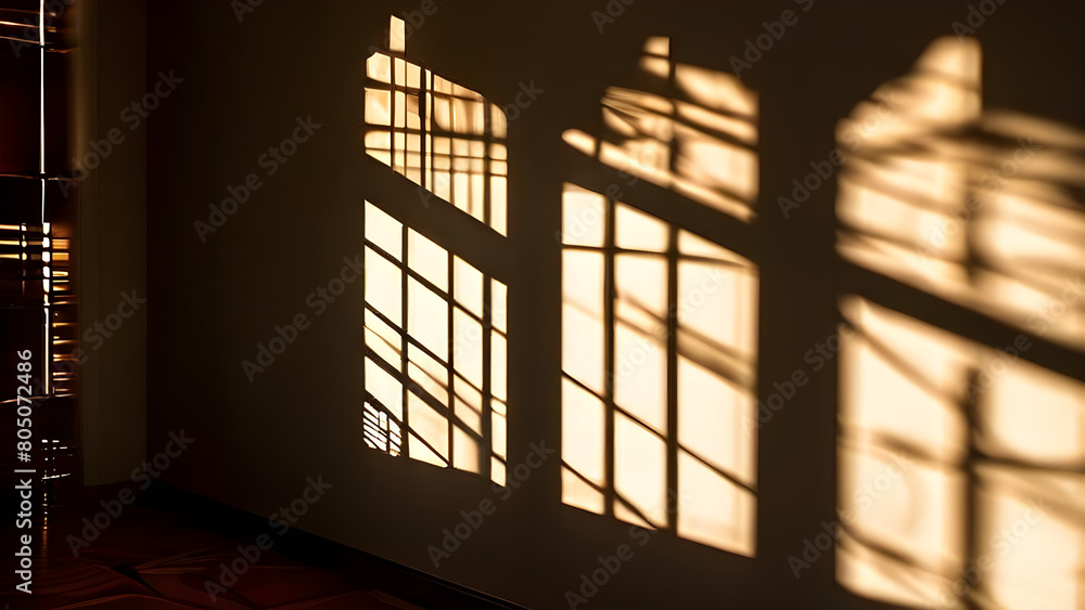 A minimalist interior with light from the window illuminating the interior of the room. A minimalist interior with light from the window illuminating the interior of the room.