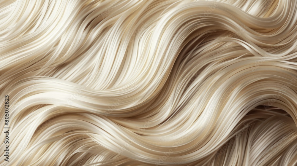 Background with texture of women's hair, close-up of hair, platinum blonde hair Background with texture of women's hair, close-up of hair, platinum blonde hair