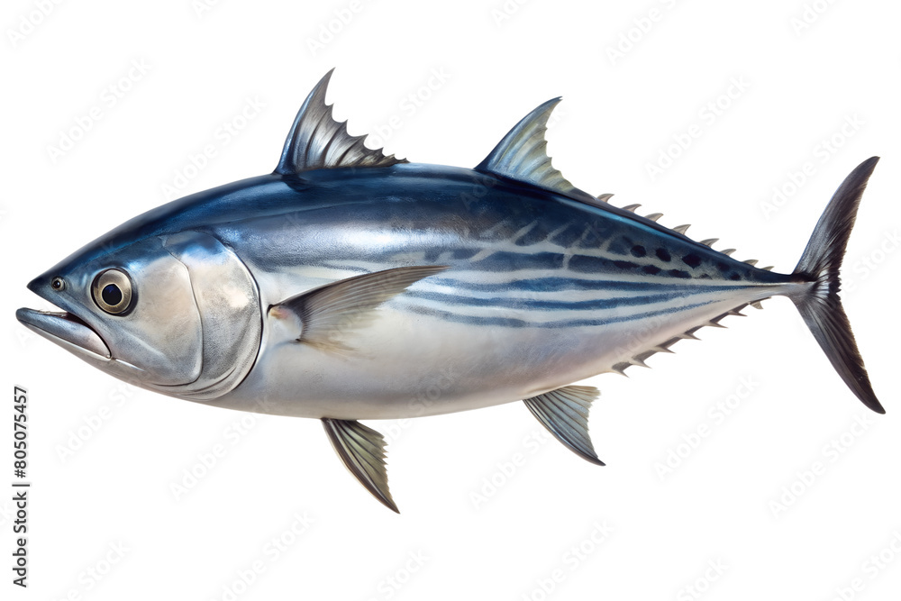 skipjack tuna isolated on transparent background. AI Generative skipjack tuna isolated on transparent background. AI Generative