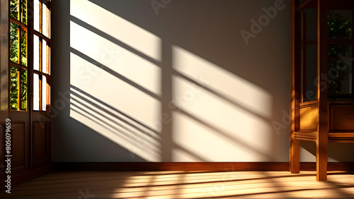 Wallpaper Mural A minimalist interior with light from the window illuminating the interior of the room. Torontodigital.ca