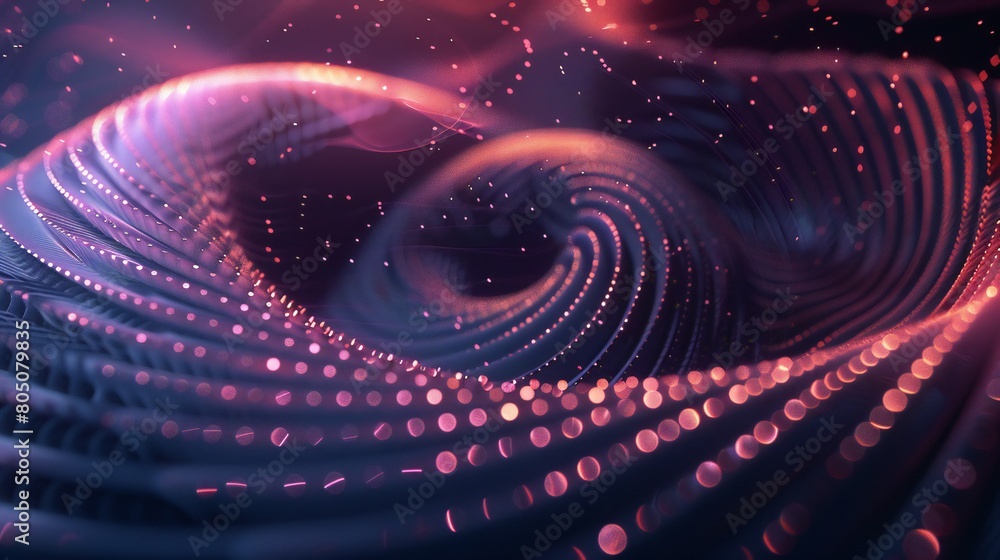 Tranquil Vortex: Soft spirals dance amidst gentle dots, offering a serene escape. Tranquil Vortex: Soft spirals dance amidst gentle dots, offering a serene escape.