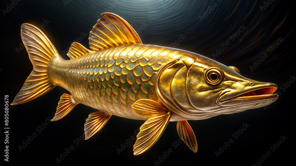 Fototapeta premium golden fish pike