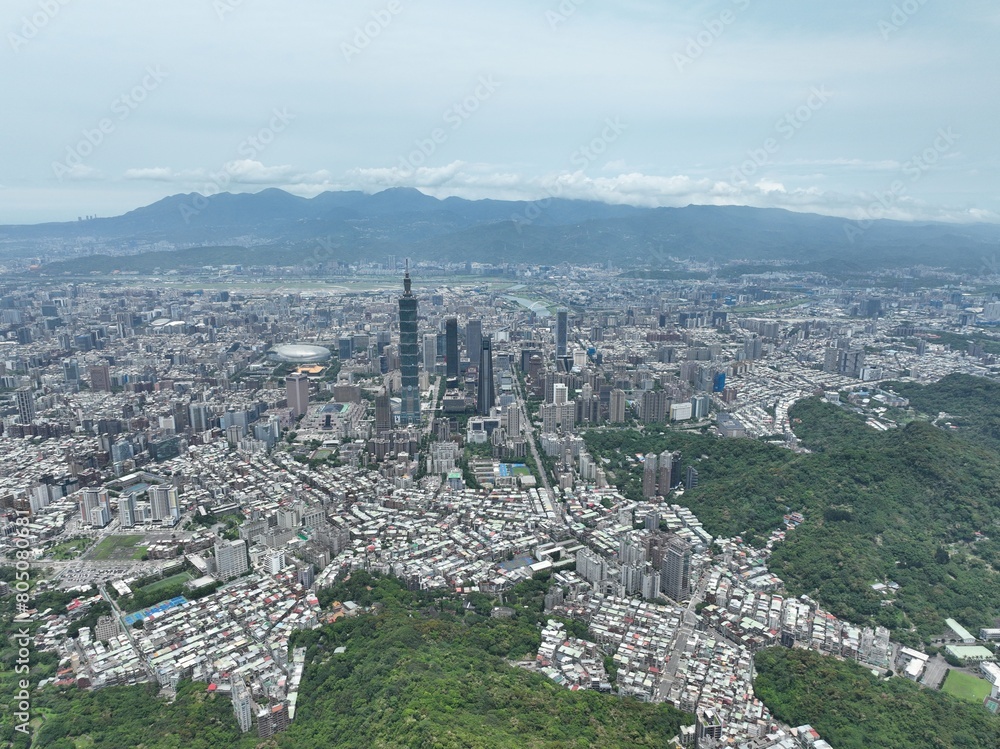 View of Taipei city.