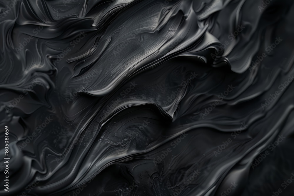 Sophisticated black abstract with swirling patterns creating a sense of movement and drama, perfect for contemporary art pieces or dynamic graphic backgrounds.
Sophisticated black abstract with swirling patterns creating a sense of movement and drama, perfect for contemporary art pieces or dynamic graphic backgrounds.
