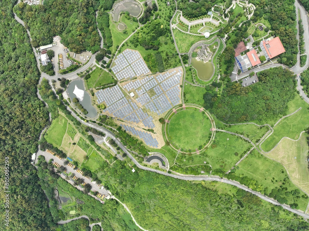 Fototapeta premium Solar power plant.