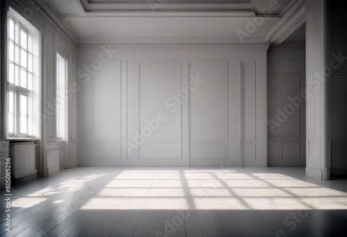 'empty white room office interior hall apartment architecture background building window three-dimensional abstract blank blue business ceiling clean comfort comfortable concept'