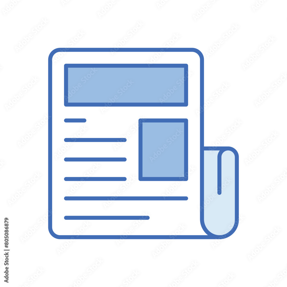 Newspaper vector icon Newspaper vector icon