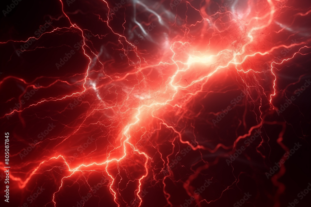 Abstract red lightning background, energy and electricity concept Abstract red lightning background, energy and electricity concept