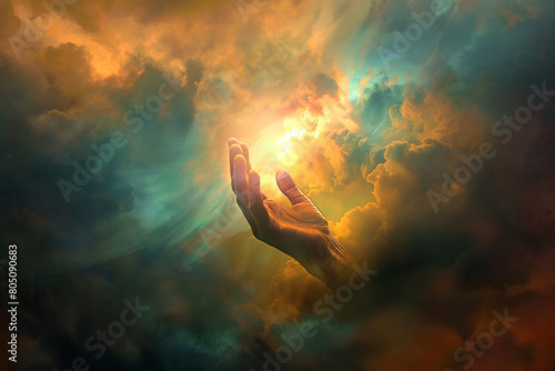 Graceful Embrace Hand of God