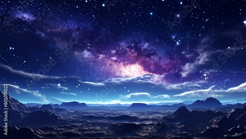 night sky with stars © hwijin