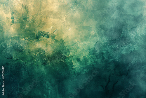 serene blend of turquoise and woods green, ideal for an elegant abstract background photo