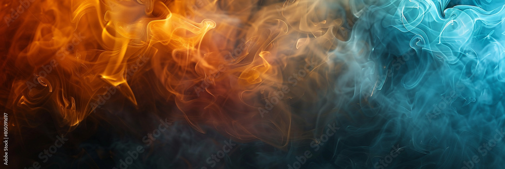 Smokey abstract background, featuring intense brightness