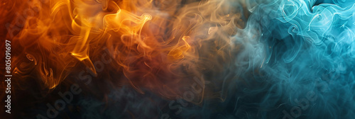 Smokey abstract background  featuring intense brightness