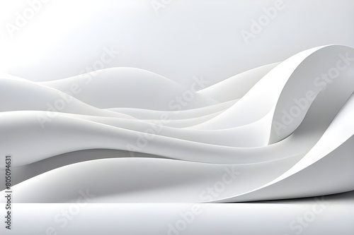 glowing curve or waves white abstract background, backgrounds, white backgrounds, grey backgrounds