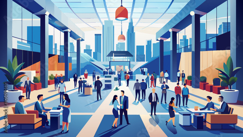 people walking in the city