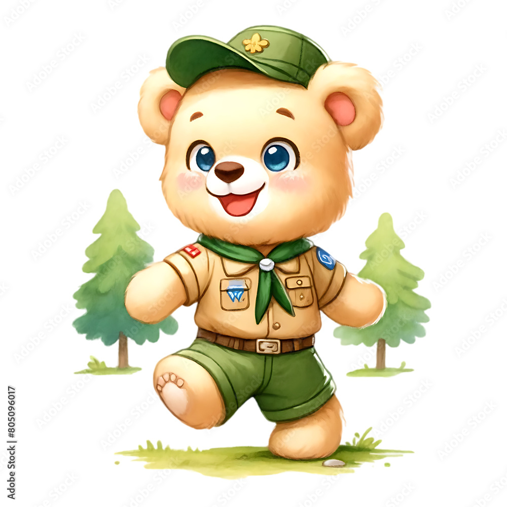 Fototapeta premium Cute Teddy Bear Sublimation