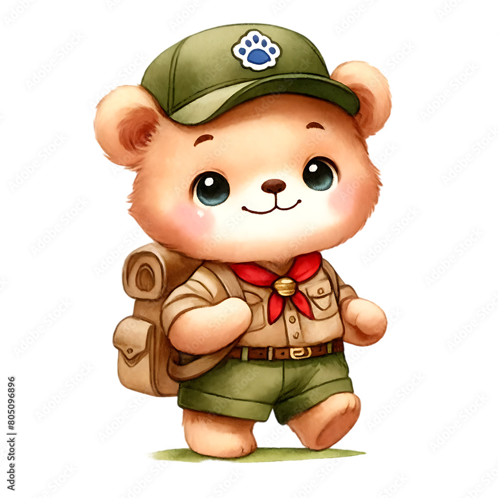 Fototapeta premium Cute Teddy Bear Sublimation