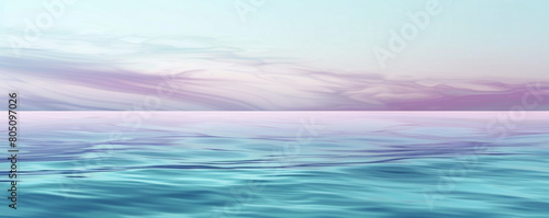 soothing horizontal gradient of turquoise and lavender, ideal for an elegant abstract background © Amina
