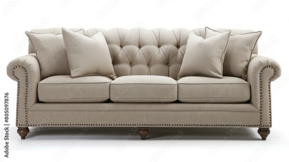 cream sofas on white background cream sofas on white background