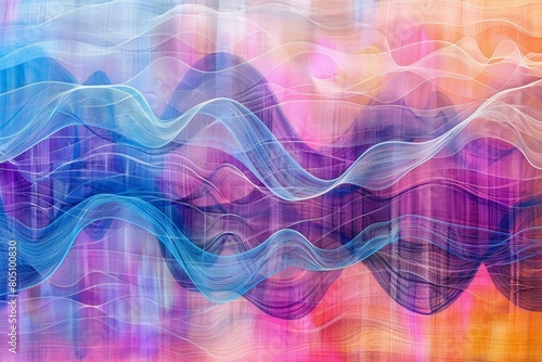 Abstract Waves in Vibrant Color Gradients
 photo