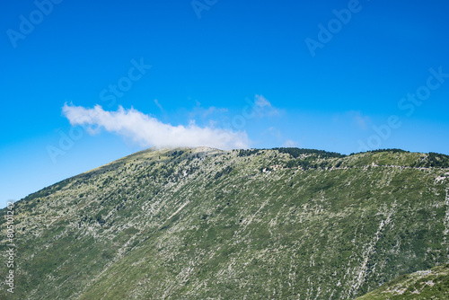 The beautiful mountain landscape of Dhermi in Albania