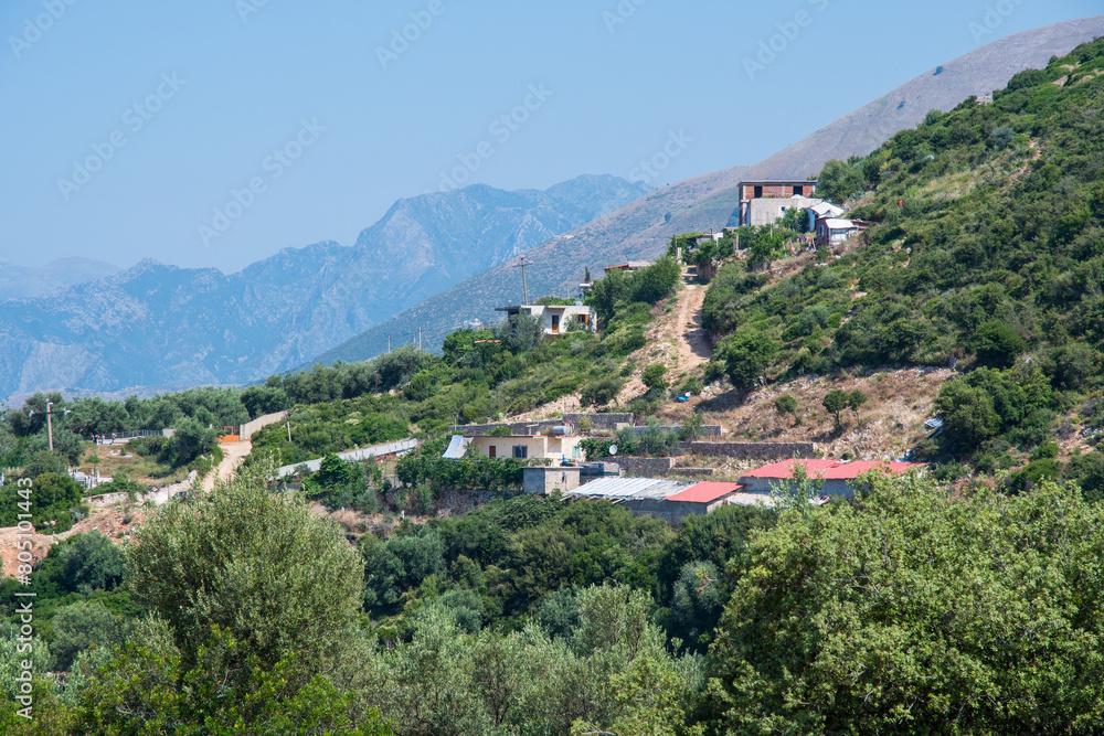 Mountain village in south Albania