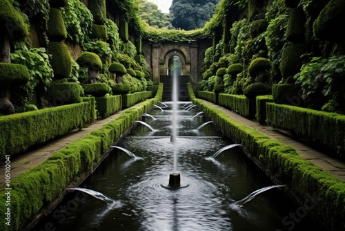 Alnwick Garden, England: The beautiful Poison Garden and the Grand Cascade fountain in Alnwick.