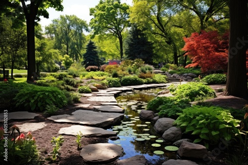 Matthaei Botanical Gardens, USA: A serene scene from the University of Michigan's botanical gardens. photo