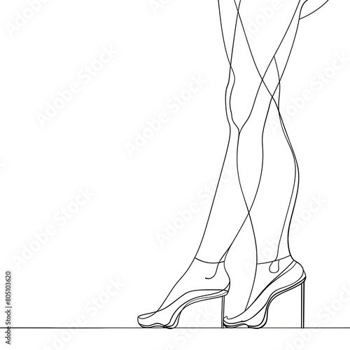 Legs in high heels legs with high heel shoes wearing high heels drawing
