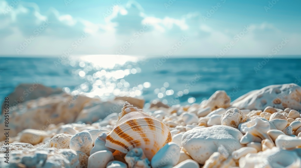 Seashells by the Ocean on a Sunny Day Seashells by the Ocean on a Sunny Day