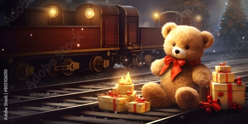 christmas teddy bear