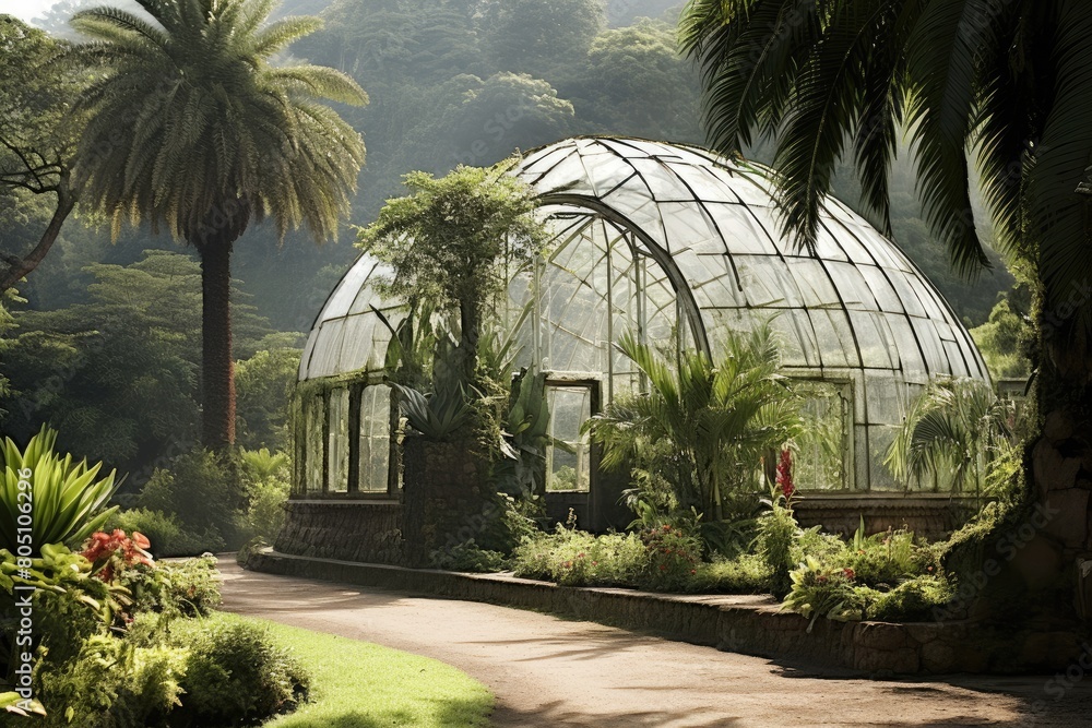 Rio de Janeiro Botanical Garden, Brazil A scene from the iconic