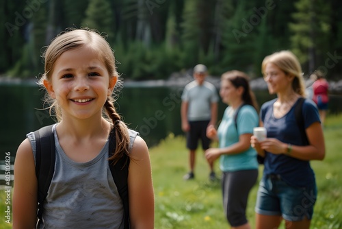 Canadian Families Enjoying Outdoor Activities in National Parks for Canada Day