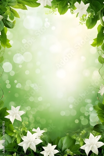green leaves background