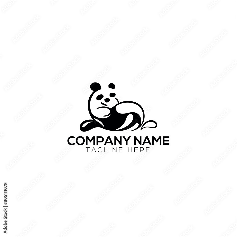 premium minimalism monkey vector logo icon illustration design
