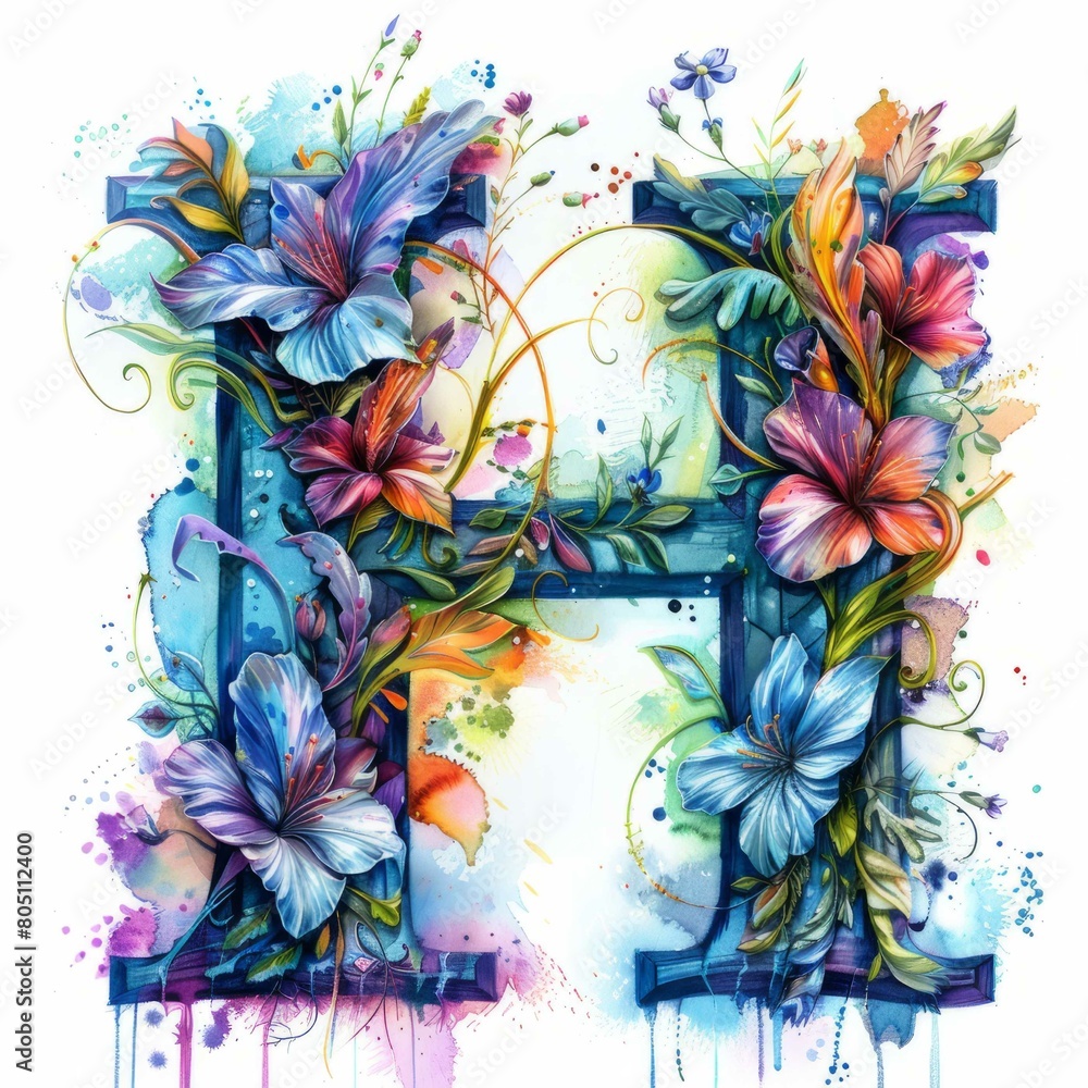 Harmonious Hues: Artistic Representation of the Letter Harmonious Hues: Artistic Representation of the Letter