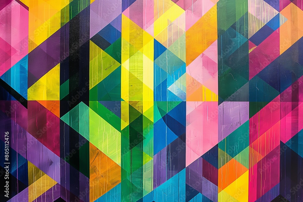 geometric patterns and vibrant hues geometric patterns and vibrant hues
