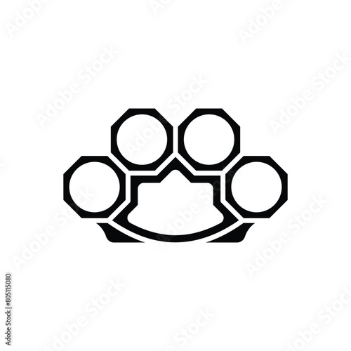 Brass Knuckles vector icon