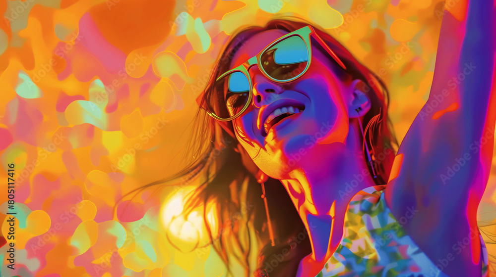 abstract colorful background women with glasses abstract colorful background women with glasses