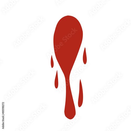 Blood drip splatter illustration