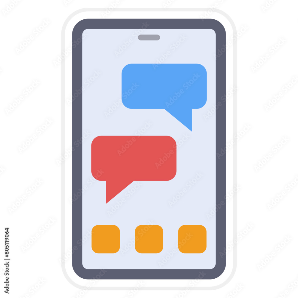 Naklejka premium Chat Icon