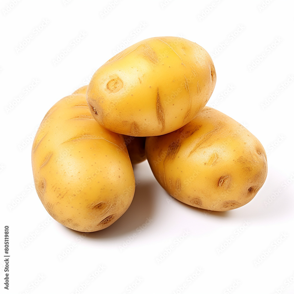Gold Potatoes Isolated on a White Background – Fresh, Nutritious, and Versatile Gold Potatoes Isolated on a White Background – Fresh, Nutritious, and Versatile