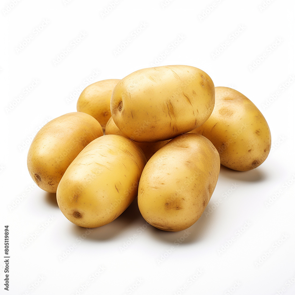 Gold Potatoes Isolated on a White Background – Fresh, Nutritious, and Versatile Gold Potatoes Isolated on a White Background – Fresh, Nutritious, and Versatile