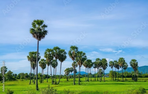 Palm tree at the Country side