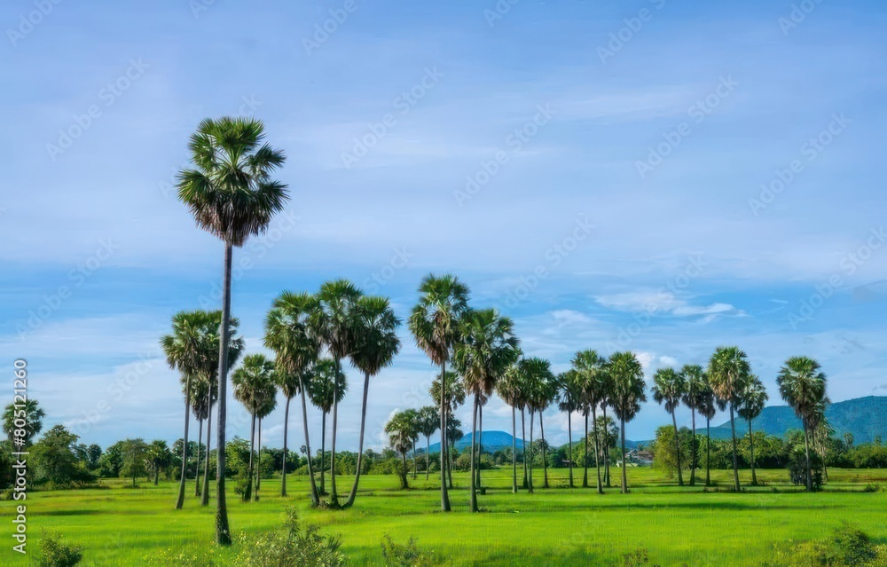 Palm tree at the Country side Palm tree at the Country side