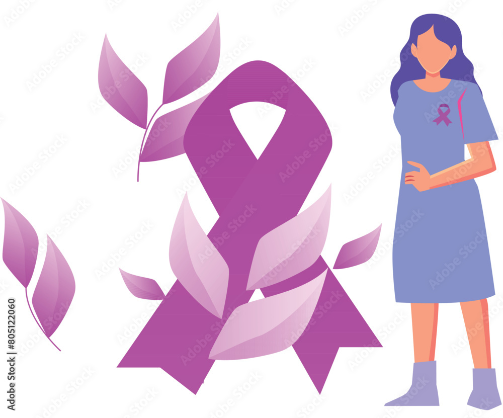 A girl is standing near the ribbon. A girl is standing near the ribbon.
